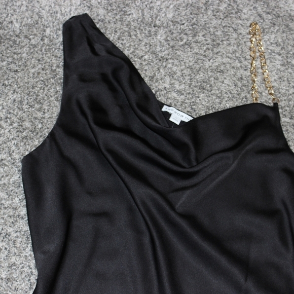 AND Now This Trendy Chain Strap Satin Slip Dress - Picture 2 of 6